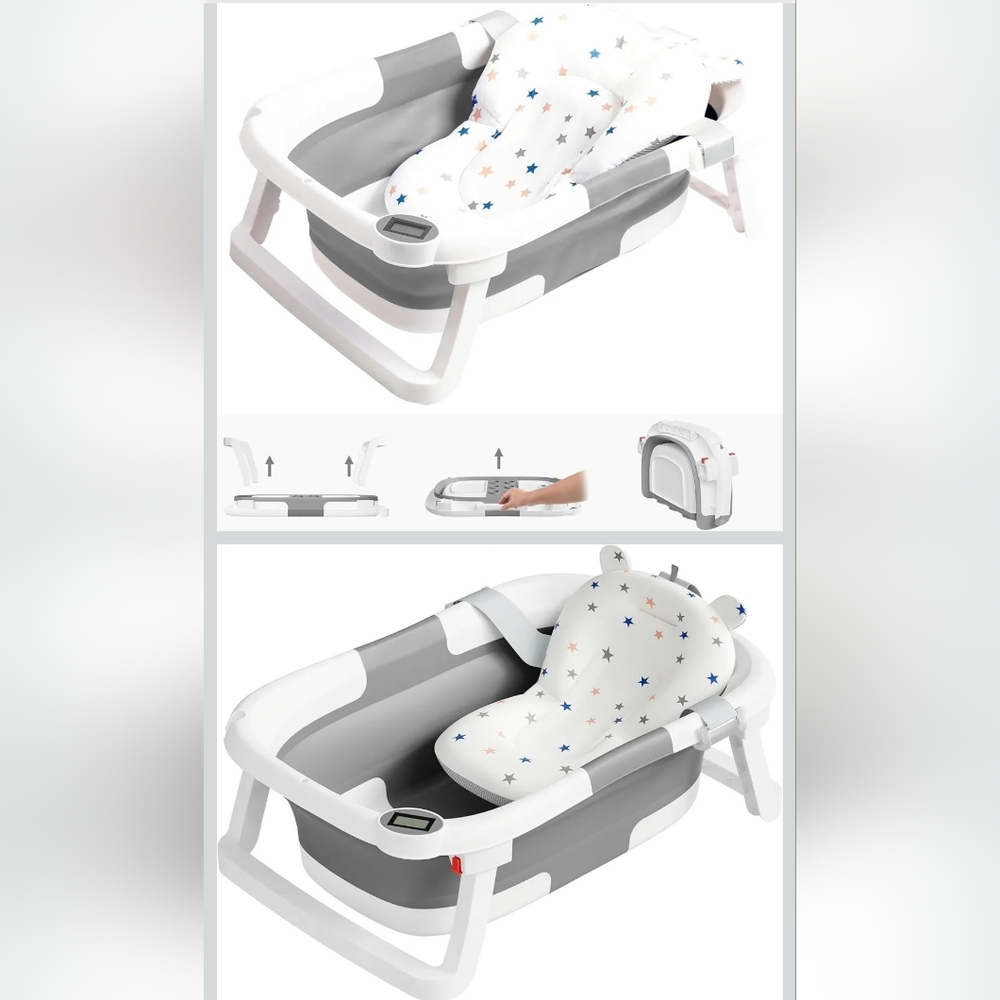 Foldable Portable Baby Infant Bath Tub